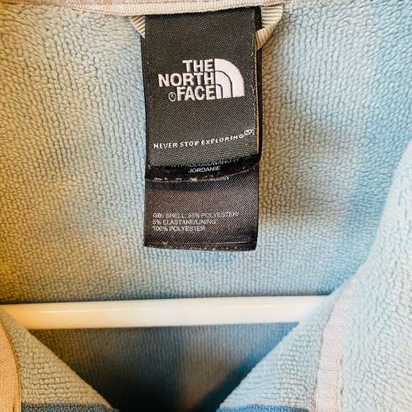 The North Face Light Blue Fleece Jacket - Picture 3 of 5